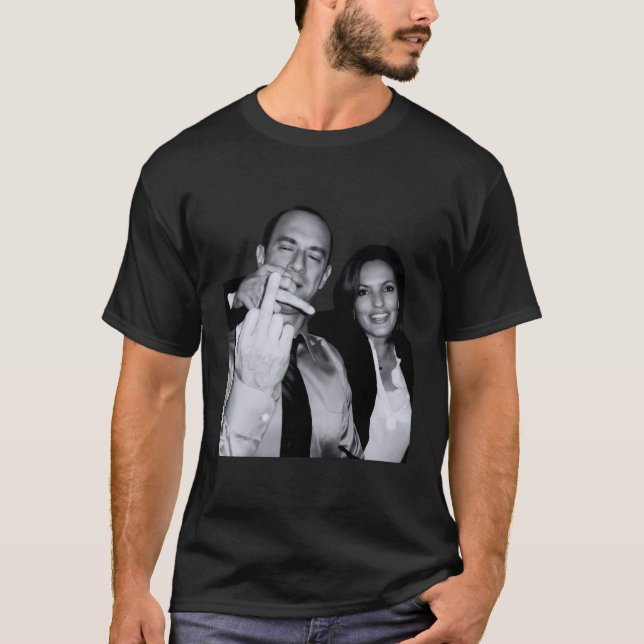 T-shirt Elliot Stabler Et Olivia Benson Acteurs (Devant)
