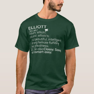 T-shirt Elliott Nom Elliott Définition Elliott Femme Nam