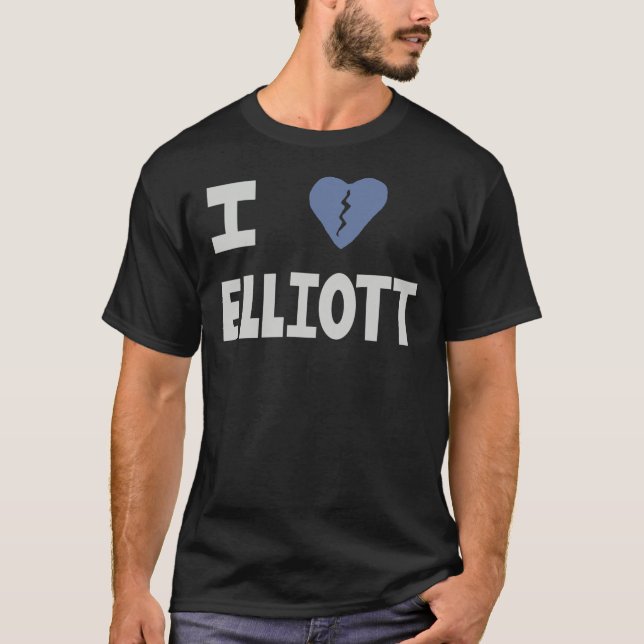 T-shirt Elliott Smith Hommage - J'ai brisé le coeur Elliot (Devant)