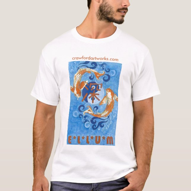 T-shirt Ellum profond Koi (Devant)