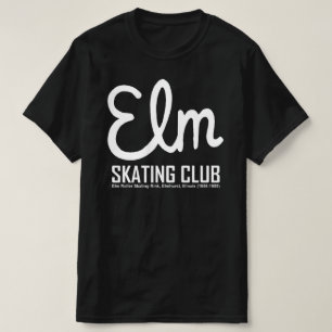 T-shirt Elm Skating Club, Elmhurst, Illinois (Couleurs fon
