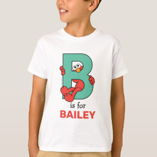 T-shirt Elmo Alphabet B Sarcelle