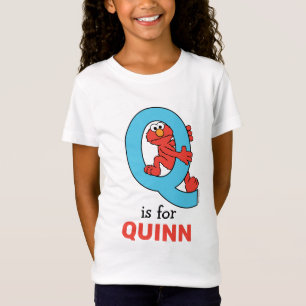 T-Shirt Elmo Alphabet Bleu Q
