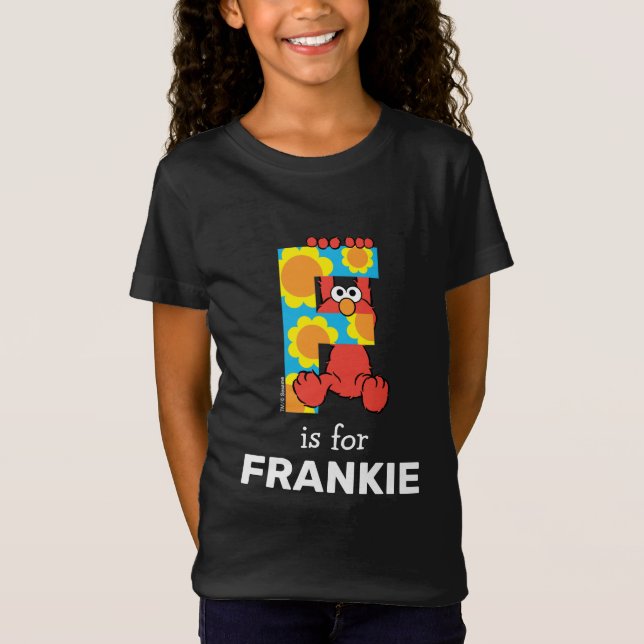 T-Shirt Elmo Alphabet | F Fleurs (Devant)