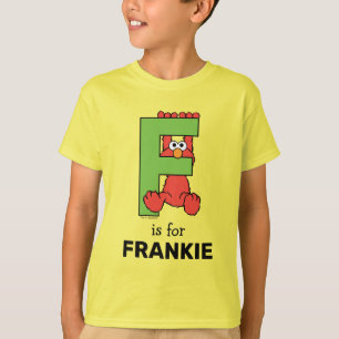T-shirt Elmo Alphabet F Vert