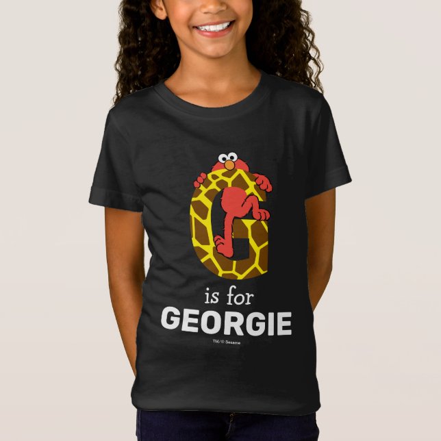 T-Shirt Elmo Alphabet | G Girafe (Devant)