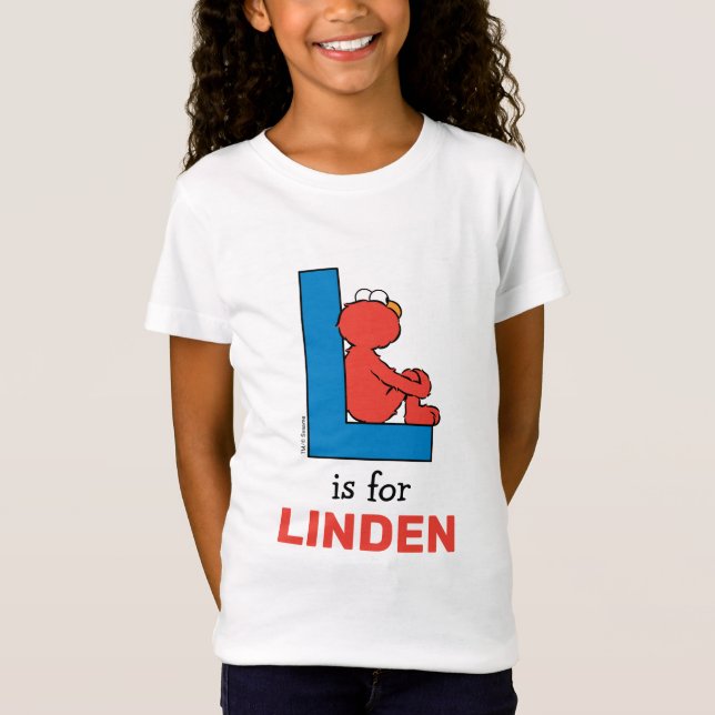 T-Shirt Elmo Alphabet | L Bleu (Devant)