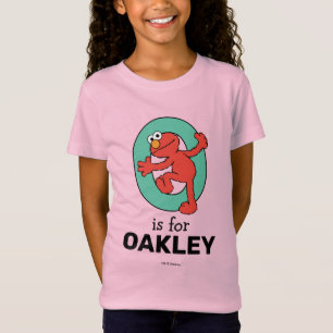 T-Shirt Elmo Alphabet O TURQUOISE