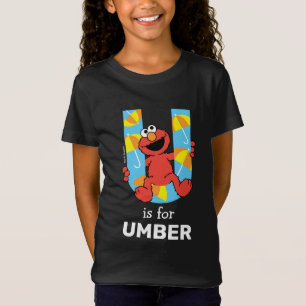 T-Shirt Elmo Alphabet U Parapluie