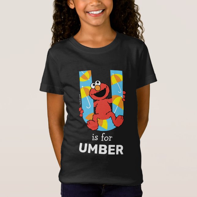 T-Shirt Elmo Alphabet | U Parapluie (Devant)