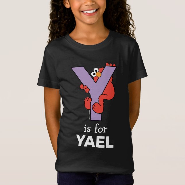T-Shirt Elmo Alphabet | Y Violet (Devant)