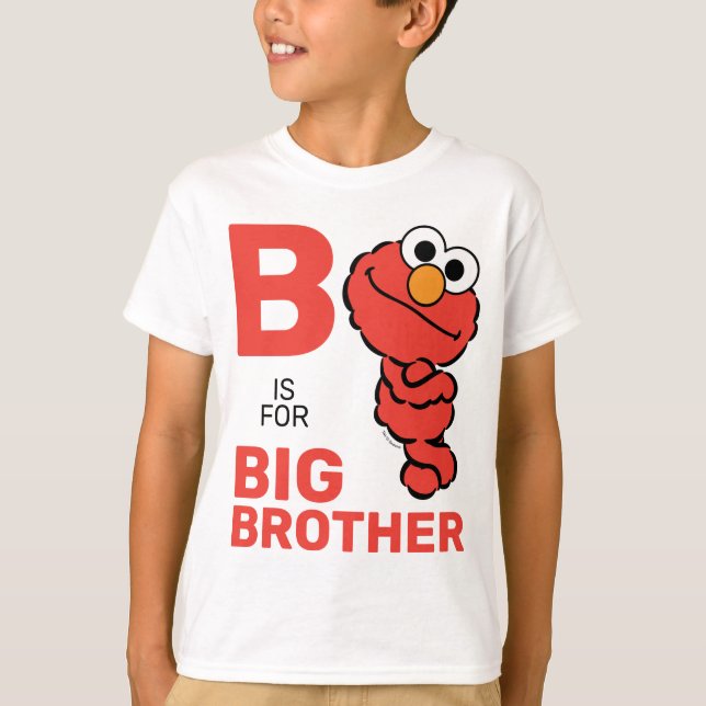 T-shirt Elmo | B est pour Big Brother (Devant)