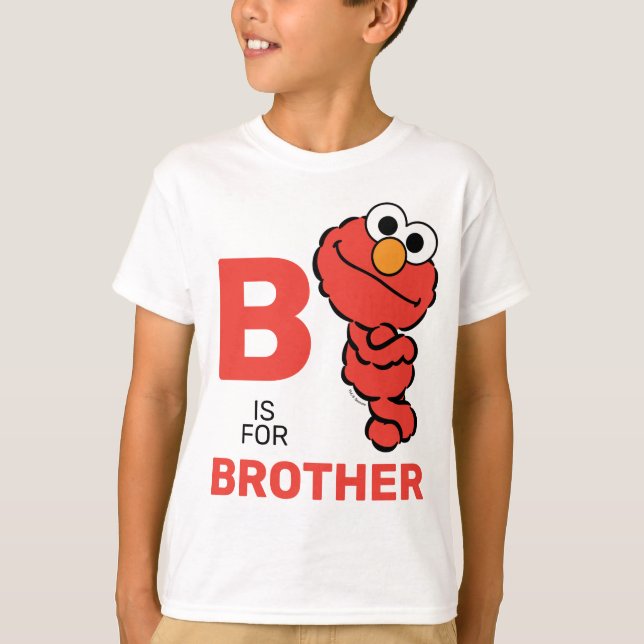 T-shirt Elmo | B est pour Brother (Devant)