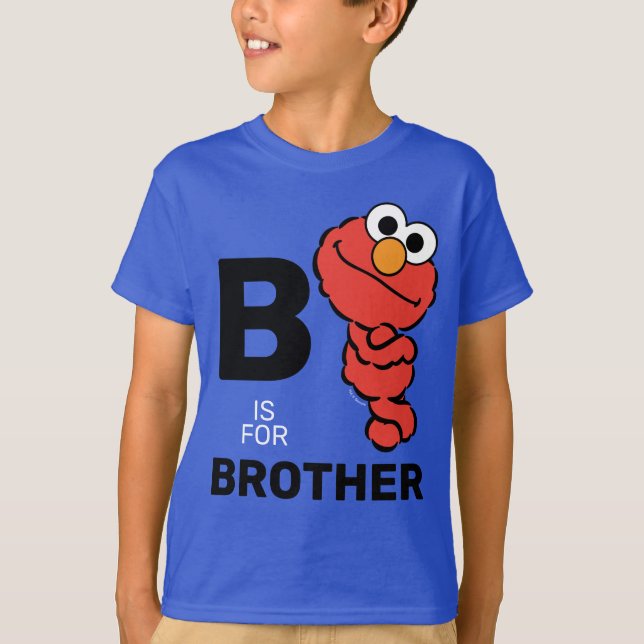 T-shirt Elmo | B est pour Frère (Devant)