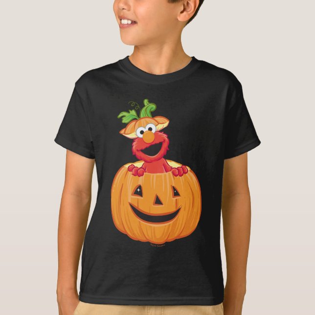 T-shirt Elmo | Citrouille de Halloween (Devant)