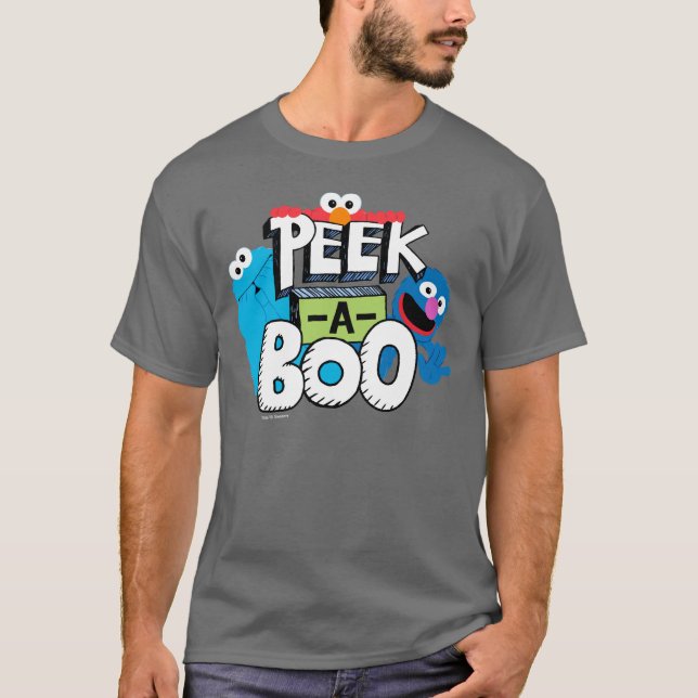T-shirt Elmo, Cookie & Grover | Peek-a-Boo (Devant)