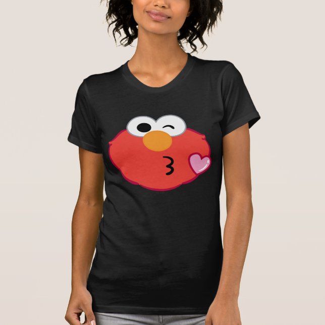 T-shirt Elmo Face Jeter un baiser (Devant)