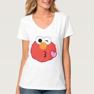 T-shirt Elmo Face Jeter un baiser