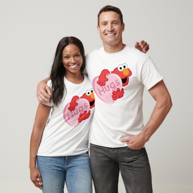 T-shirt Elmo "Hugs" Valentine Heart Candy (Unisexe)