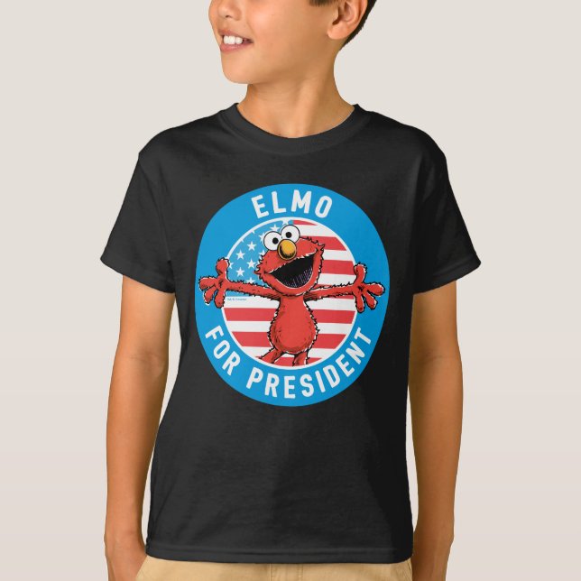T-shirt Elmo pour le président - Drapeau (Devant)