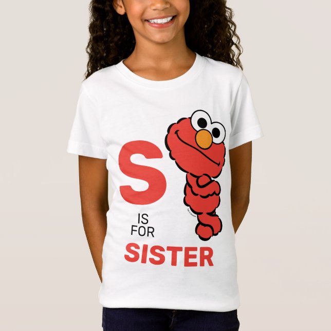 T-Shirt Elmo | S est pour soeur (Devant)