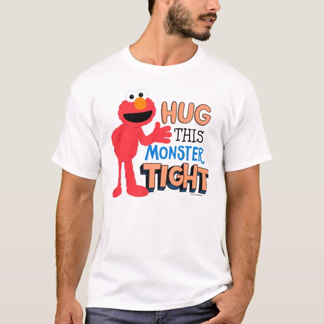 T-shirt Elmo | Serre ce monstre très fort (Devant)