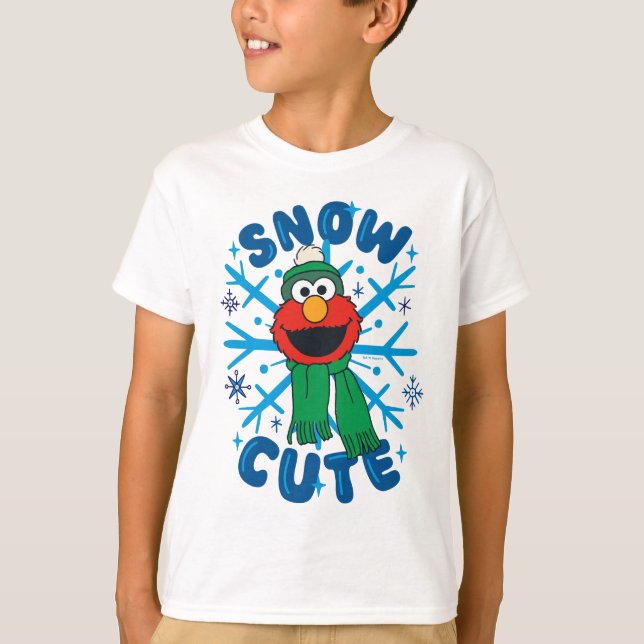 T-shirt Elmo Snow Cute (Devant)