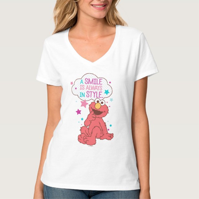 T-shirt Elmo | Un sourire est toujours dans le style (Devant)