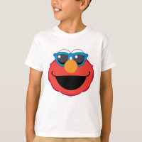 Elmo Visage Souriant avec des Lunettes de Soleil