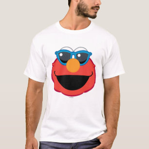 T-shirt Elmo visage souriant avec lunettes de soleil