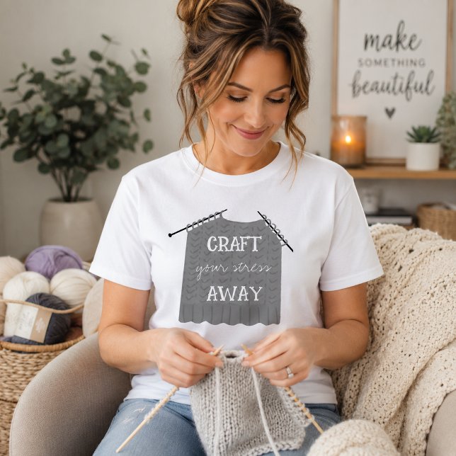 T-shirt Éloignez votre stress avec humour  (Créateur téléchargé)