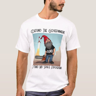 T-shirt Elon Musk Gnome Débat Le Gouvernement