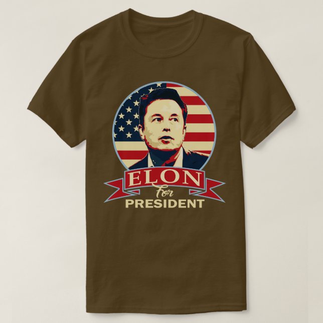 T-shirt Elon Président (Design devant)