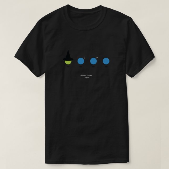 T-shirt Elphaba and the Blue Man Group Classic (Design devant)