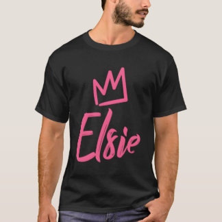 T-shirt Elsie La Reine K Nom De La Couronne Pour L'Appelée