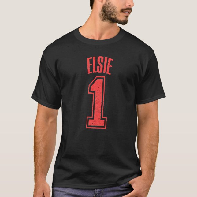 T-shirt Elsie Supporter Numéro 1 Plus Grand Ventilateur (Devant)