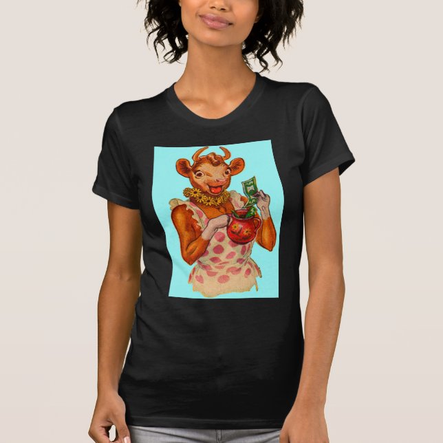 T-shirt Elsie the Cow, gestionnaire de l'argent (Devant)