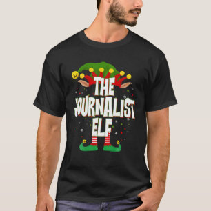 T-shirt Elves Group Le Journaliste Elf Christmas