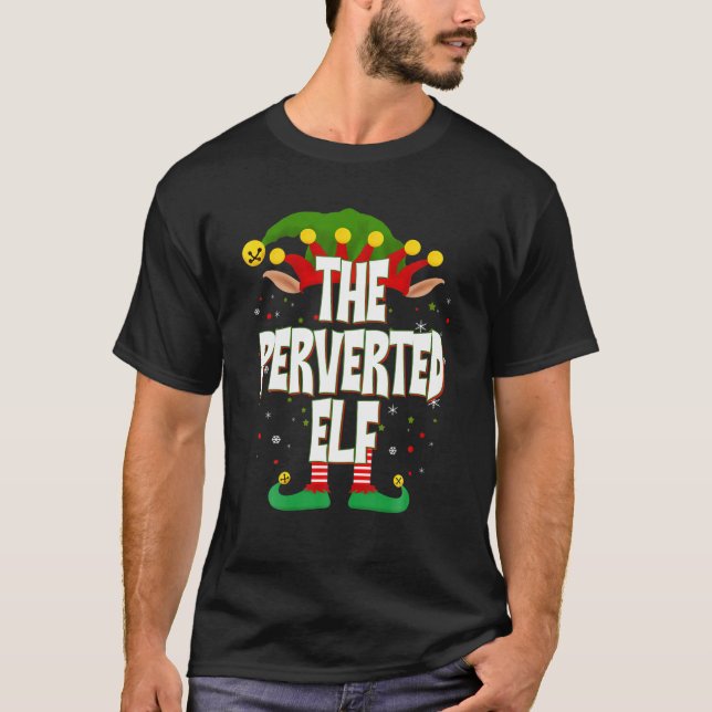 T-shirt Elves Group The Perverted Elf Christmas (Devant)