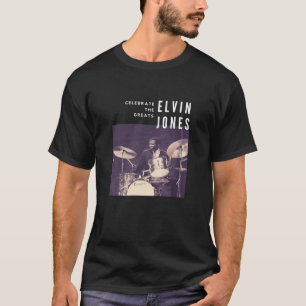 T-shirt Elvin Jones Great Jazz Drummer Musicien