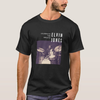 T-shirt Elvin Jones Great Jazz Drummer Musicien