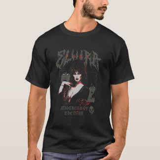 T-shirt Elvira Maîtresse Du Collage Sombre Poster Pullove