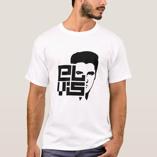 T-shirt Elvis Logo Cuadrado (Devant)