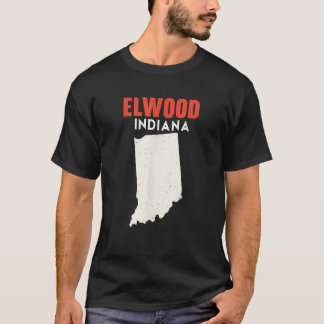 T-shirt Elwood Indiana USA State America Travel Indianan