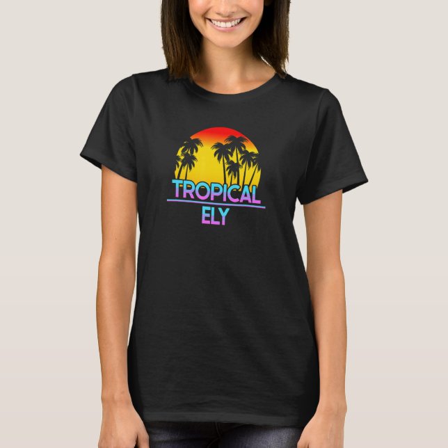 T-shirt Ely Minnesota drôle Météo Ironique 1 (Devant)