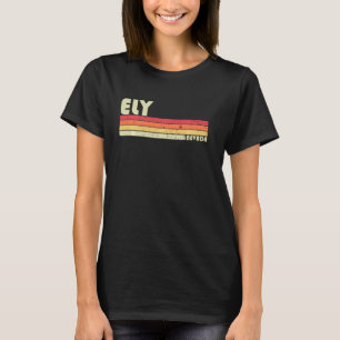 T-shirt Ely Nv Nevada Funny City Accueil Racines Retro les