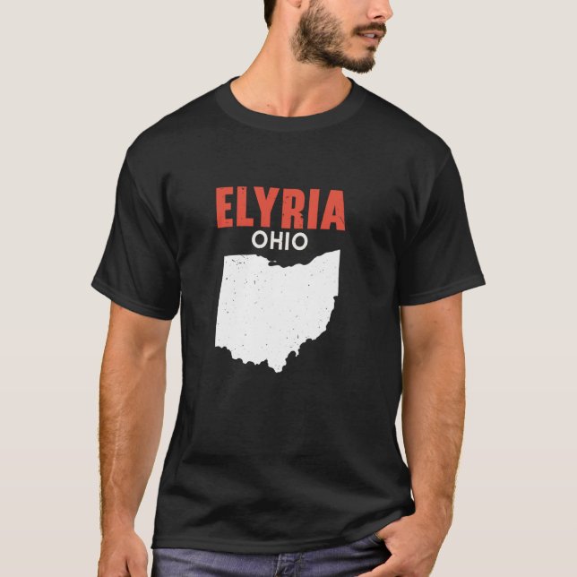 T-shirt ELYRIA Ohio USA State America Travel Ohioan (Devant)