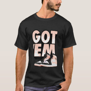 T-shirt Em Basket Match 1 Mid Arctic Crimson Tint Ora