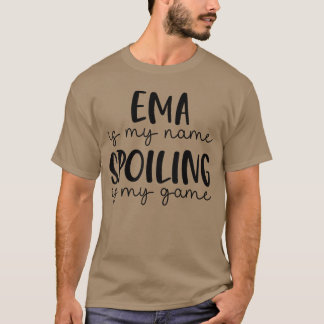T-shirt EMA est mon nom Gâcher est mon jeu Drôle de garçon