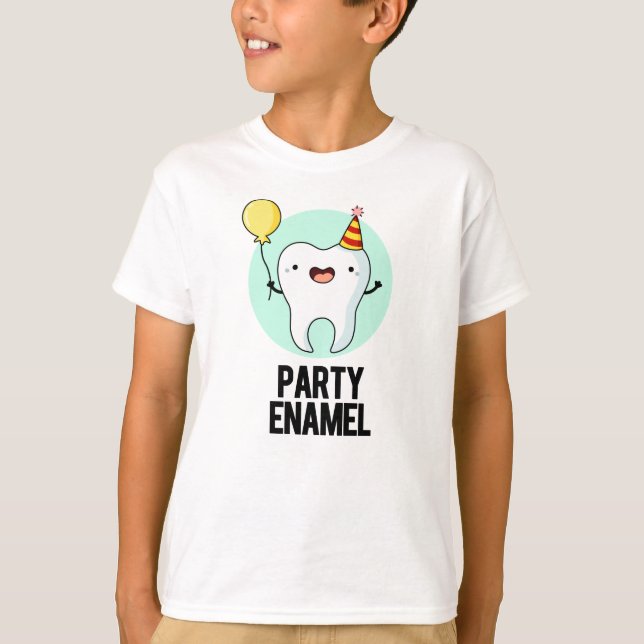T-shirt Émail de fête Funny Dot Pun (Devant)